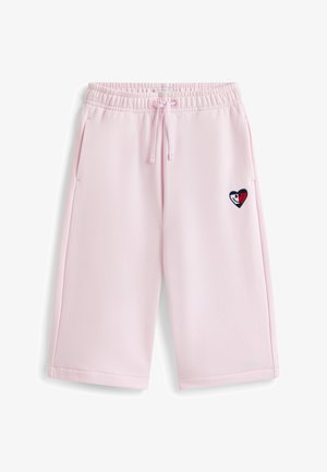 Tommy Hilfiger, SMILEY FLAG LOGO RELAXED TERRY CULOTTES - Dresside alumine osa - pearly pink