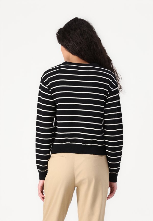 VIPOLLY O NECK STRIPED CARDIGAN - Cardigan2