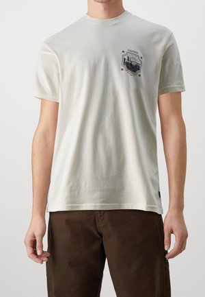 T-shirt med print - off-white