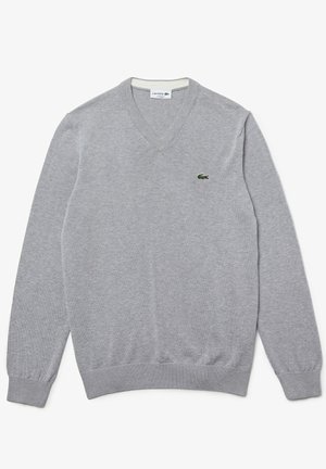 Lacoste Striktrøje - gris chine