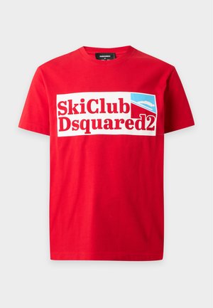 Dsquared2, COOL FIT TEE - Тениска с щампа - red