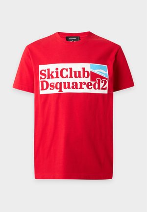 Dsquared2, COOL FIT TEE - Тениска с щампа - red