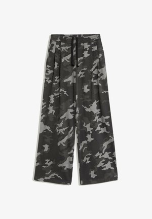 Bershka, PRINTED FLEECE TROUSERS - Pantalon de survêtement - dark grey