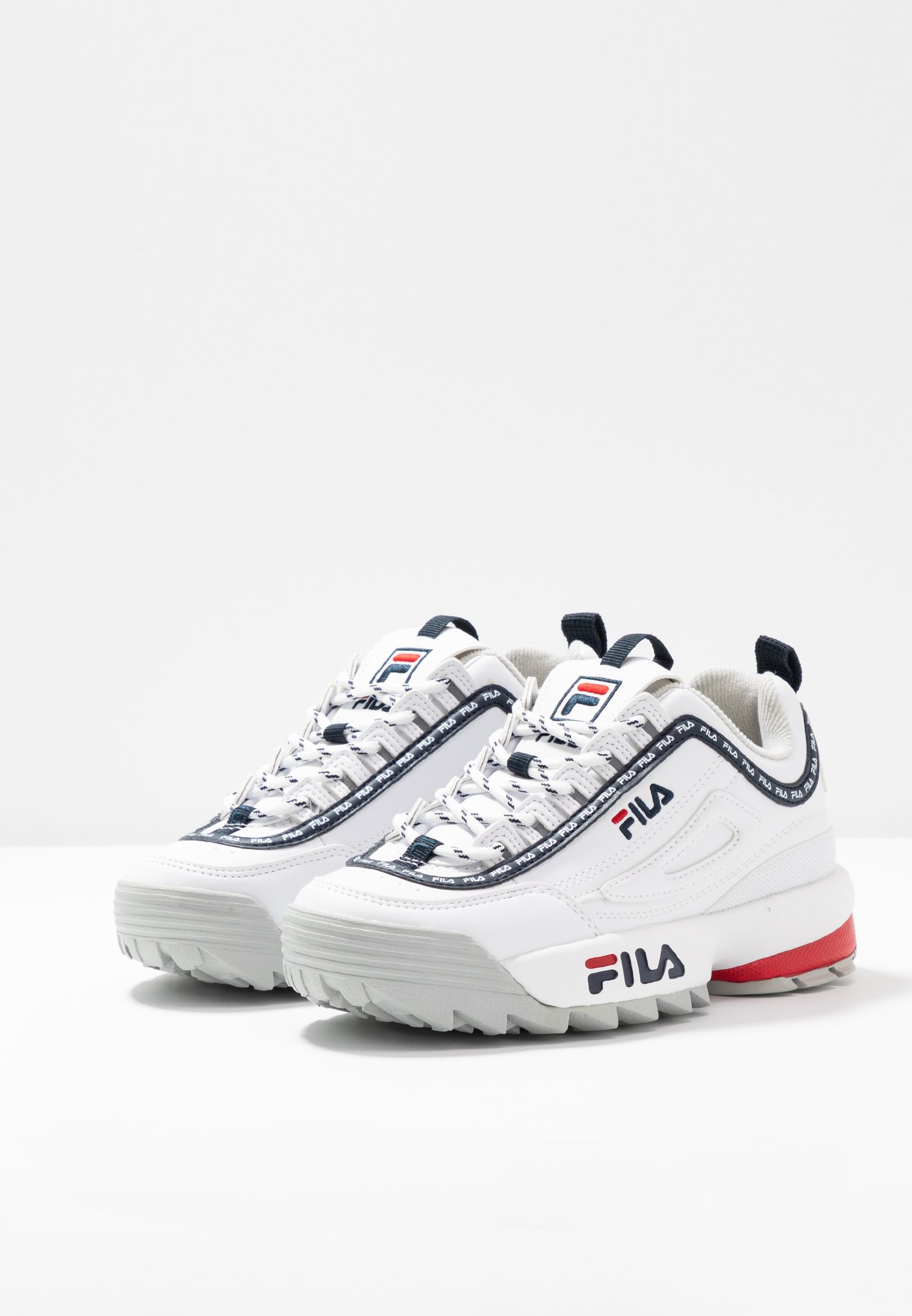 Fila DISRUPTOR LOGO Joggesko whitehvit Zalando.no Fila ADRENALINE Joggesko whiterosebloomhvit Zalando.no
