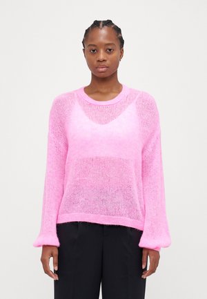 ONLKRISTY O NECK  - Striktrøje - fuchsia pink melange