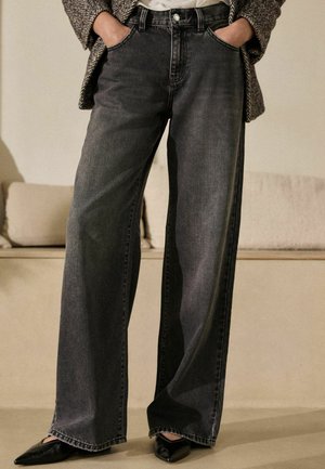Next, TALL FIT - HIGH RISE CITY WIDE LEG JEANS - Wide Leg - grey