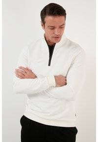 Buratti REGULAR FIT - Mikina - ecru