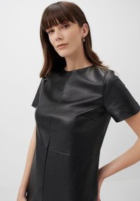 Jimmy Key CREW NECK SHORT SLEEVE MINI - Jurk - black