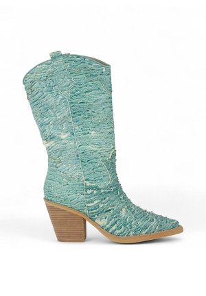 Botas de tacón - turquesa