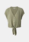 ONLSIESTA KNOT SHIRT - Blouse - deep lichen green