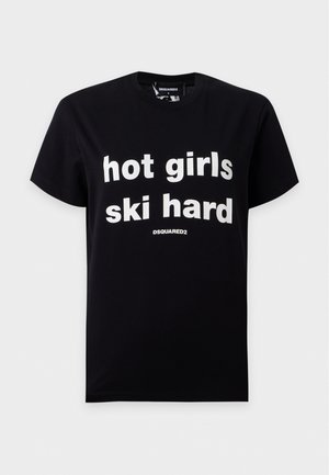Dsquared2, JUST RIGHT FIT TEE - Тениска с щампа - black