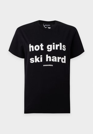 Dsquared2, JUST RIGHT FIT TEE - Тениска с щампа - black