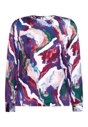 Rich & Royal MIT ABSTRAKTEM PRINT - Blouse - ruby red