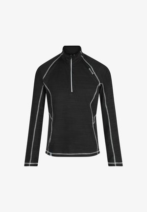 LANGARMSHIRT - Felpa in pile - black