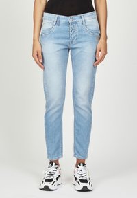 GERDA CROPPED - Mom Jeans - real blue