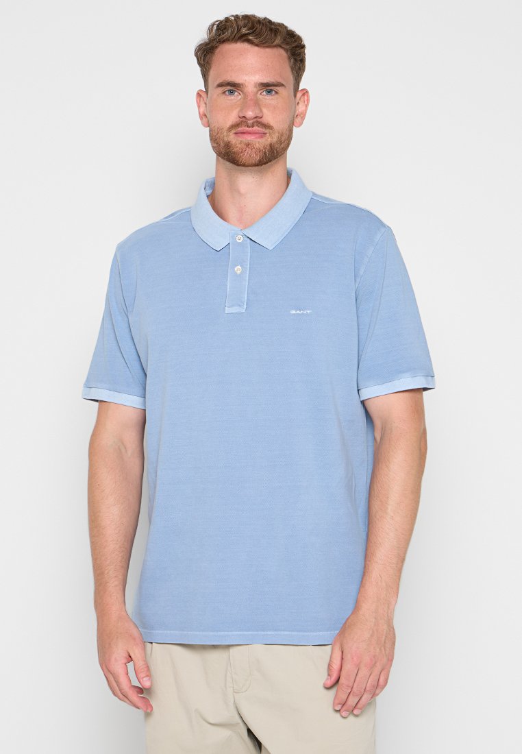 Gant Poloshirt blauw gemêleerd