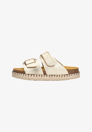 Red-Rag, RED-RAG MEISJES SLIPPERS 18050. - Muiltjes - gold