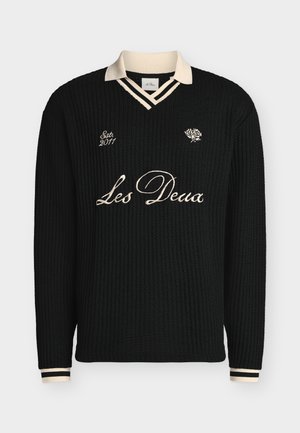 Les Deux, WAFFLE FOOTBALL JERSEY - Μπλούζα με μακριά μανίκια - black