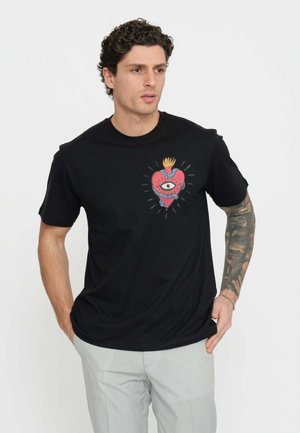 T-shirt con stampa - nero