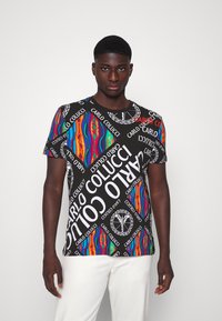 Carlo Colucci BIG LETTERS UNISEX - T-shirt estampada - black