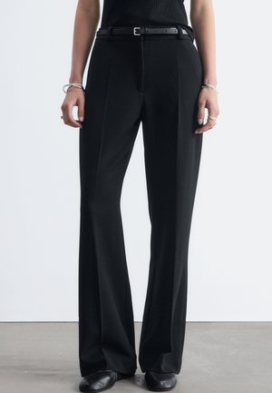 & OTHER STORIES, & OTHER STORIES TAILORED PRESS CREASE TROUSERS - Pantalon classique - black