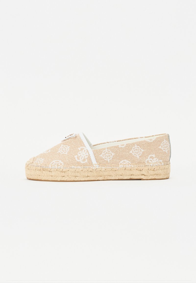 Guess - JOLANDON - Espadrile - natural white, Extindeți