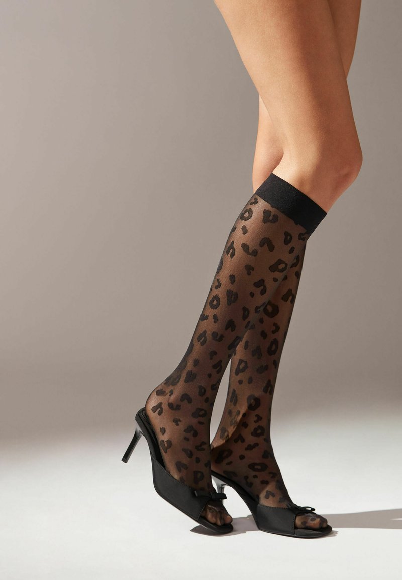 Calzedonia 30 DEN Calcetines hasta la rodilla schwarz black