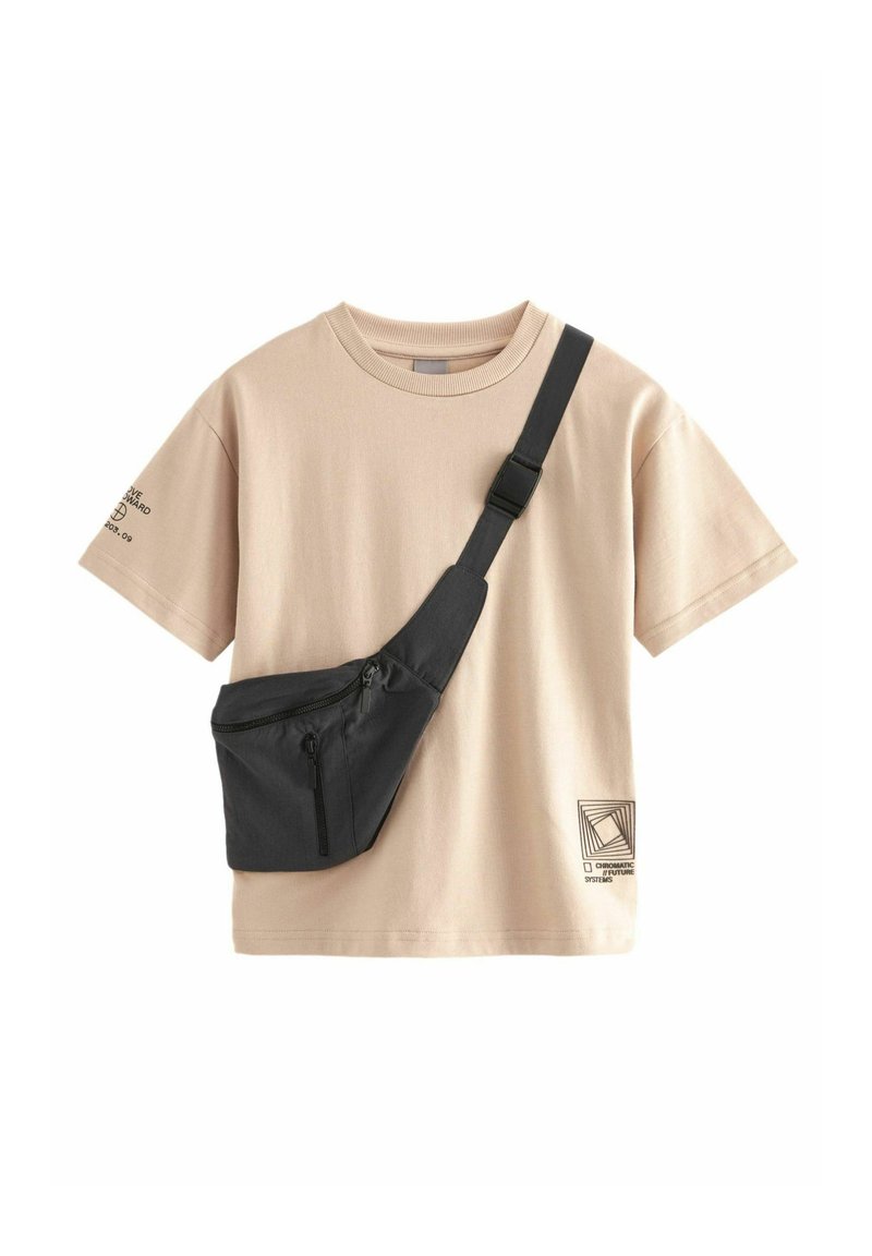 Next SHORT SLEEVE - Marškinėliai su spaudiniu - natural stone