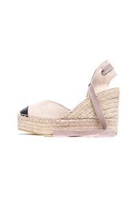 LECCE - Sleehakken - taupe black suede
