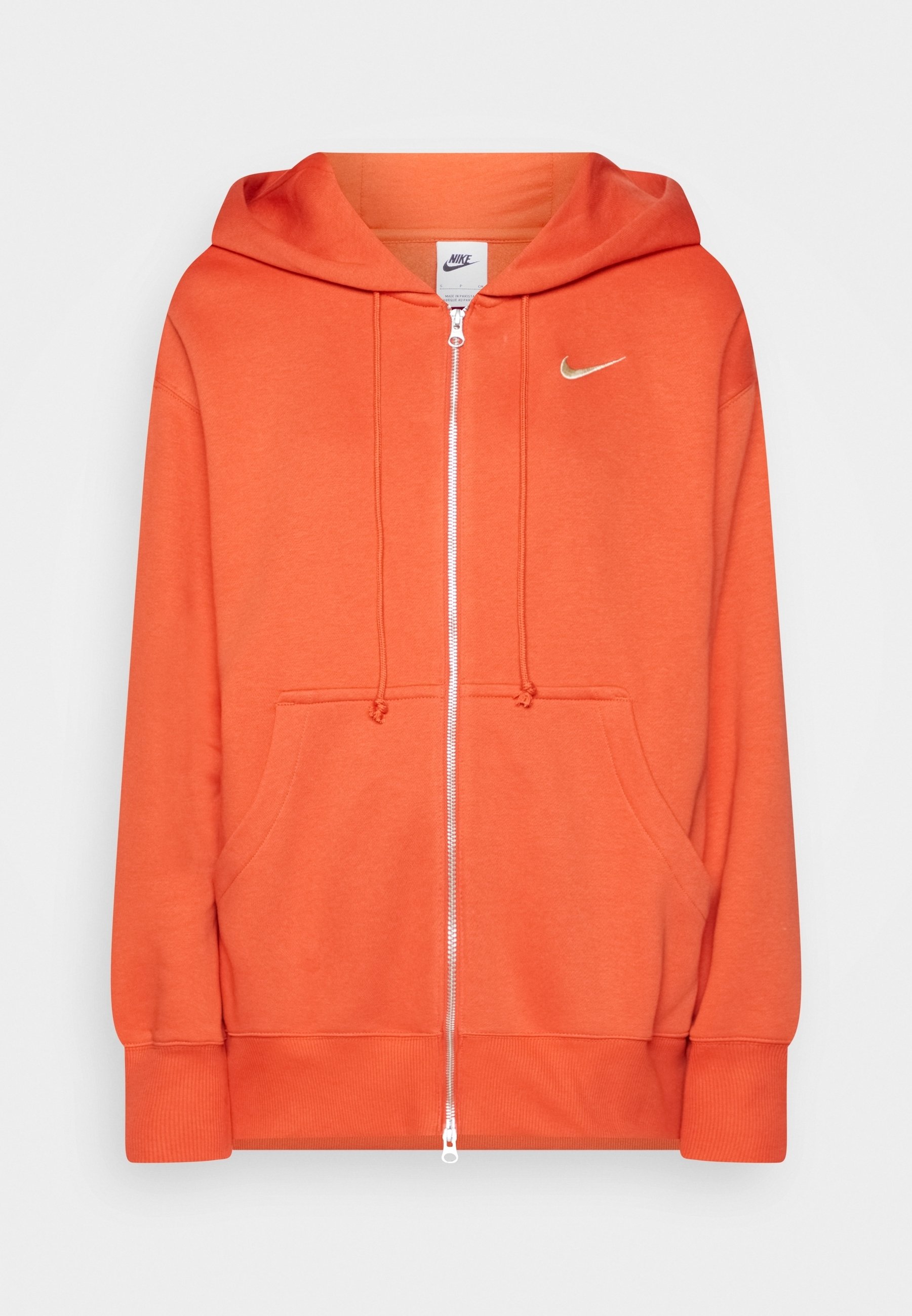 orange nike zip up
