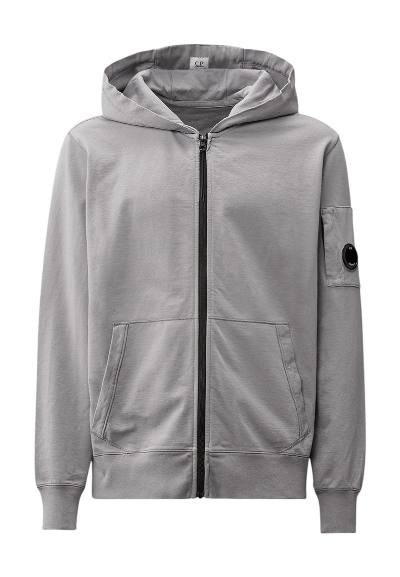 Sweat col zippé Fruit Of The Loom Gris chiné