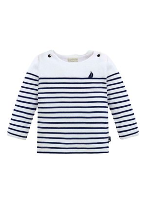 JoJo Maman Bébé Maglietta a manica lunga - white navy stripe
