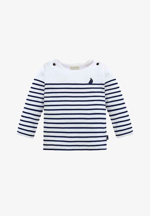Top dugih rukava - white navy stripe