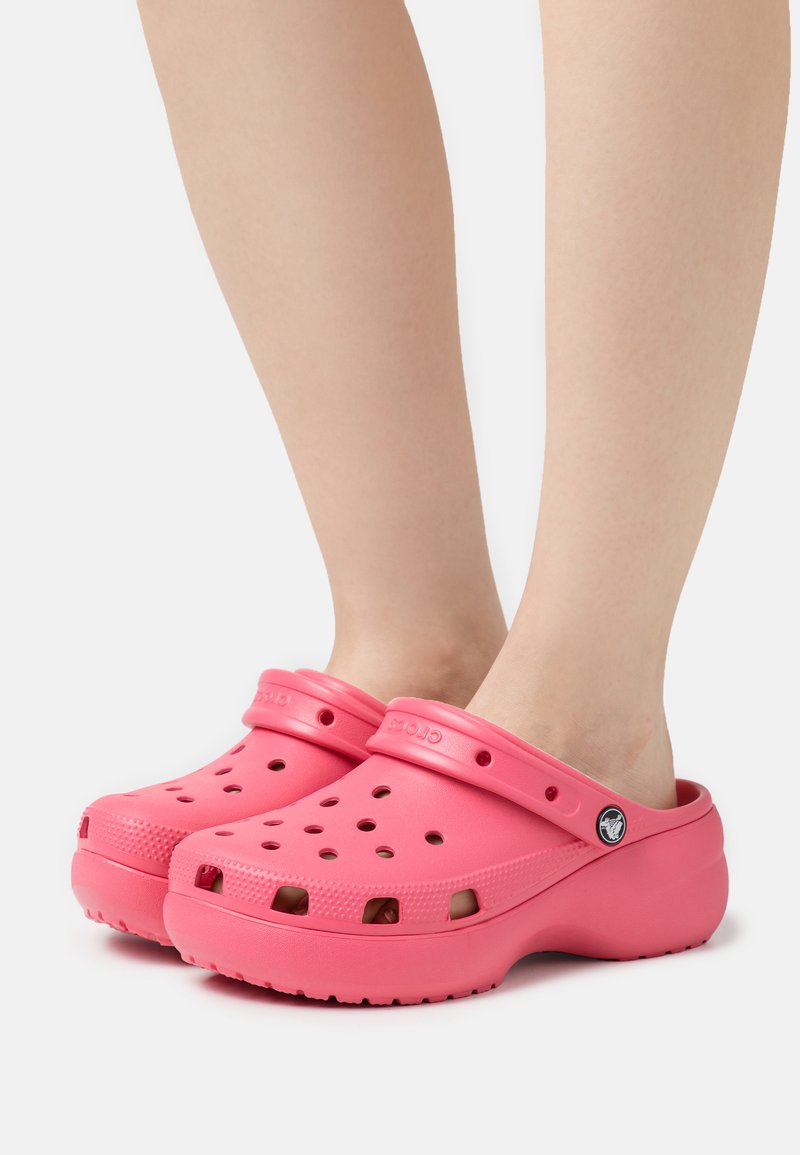 Crocs CLASSIC PLATFORM Pantolette hoch hyper pink/pink Zalando.ch