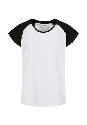 CONTRAST RAGLAN  - Camiseta estampada - white black