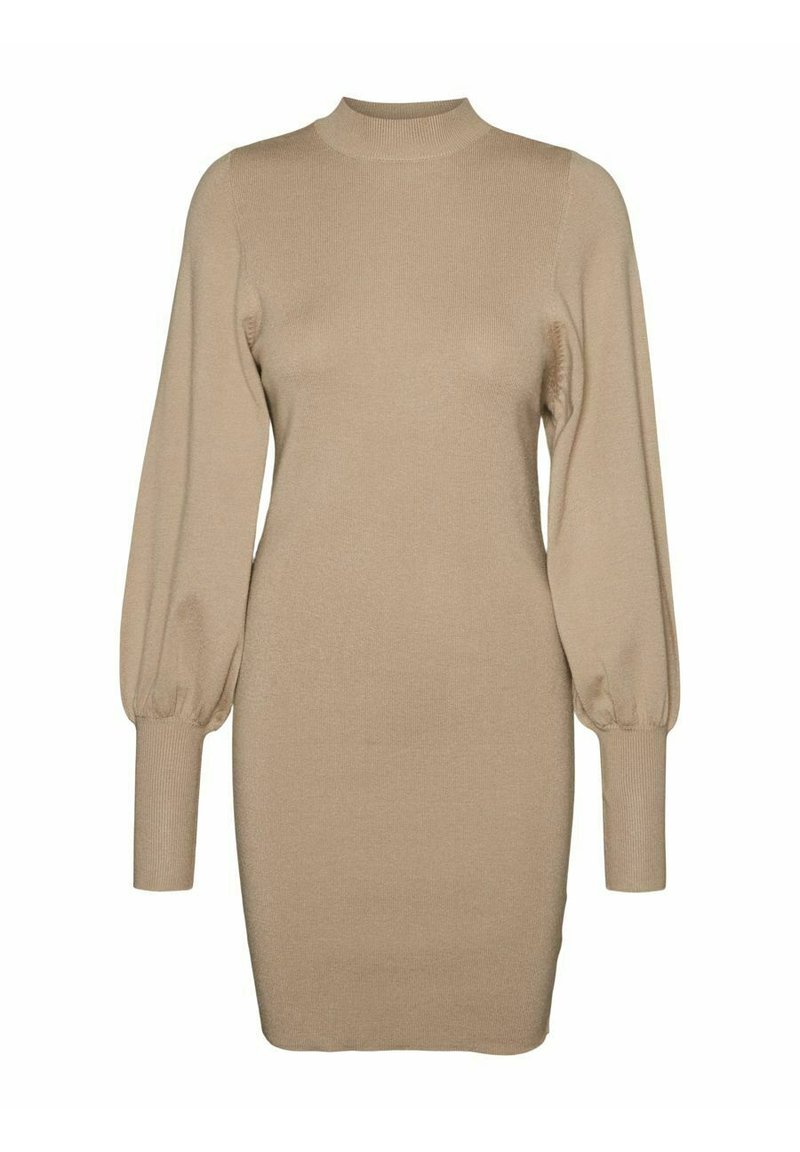 Vero Moda Gebreide jurk beige