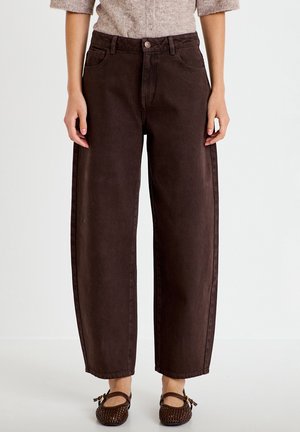 Cache Cache, CACHE CACHE CACHE CACHE BOOTCUT-JEANS MIT NORMALER TAILLE - Wide Leg - marron foncé
