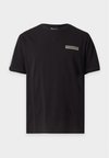 TRAIN LOGO SERIES TEE TAPE - Обикновена тениска - black
