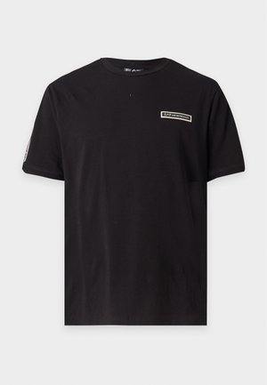 EA7 Emporio Armani, TRAIN LOGO SERIES TEE TAPE - Μπλουζάκι με στάμπα - black