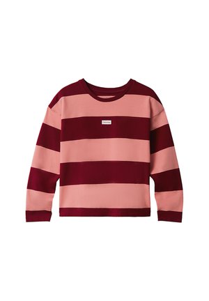 STRIPED  - Longsleeve - raspberry chocolate   apricot