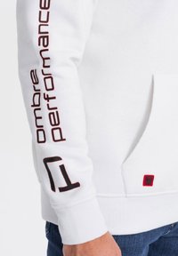 Ombre SSNZ FW - Felpa con cappuccio - white