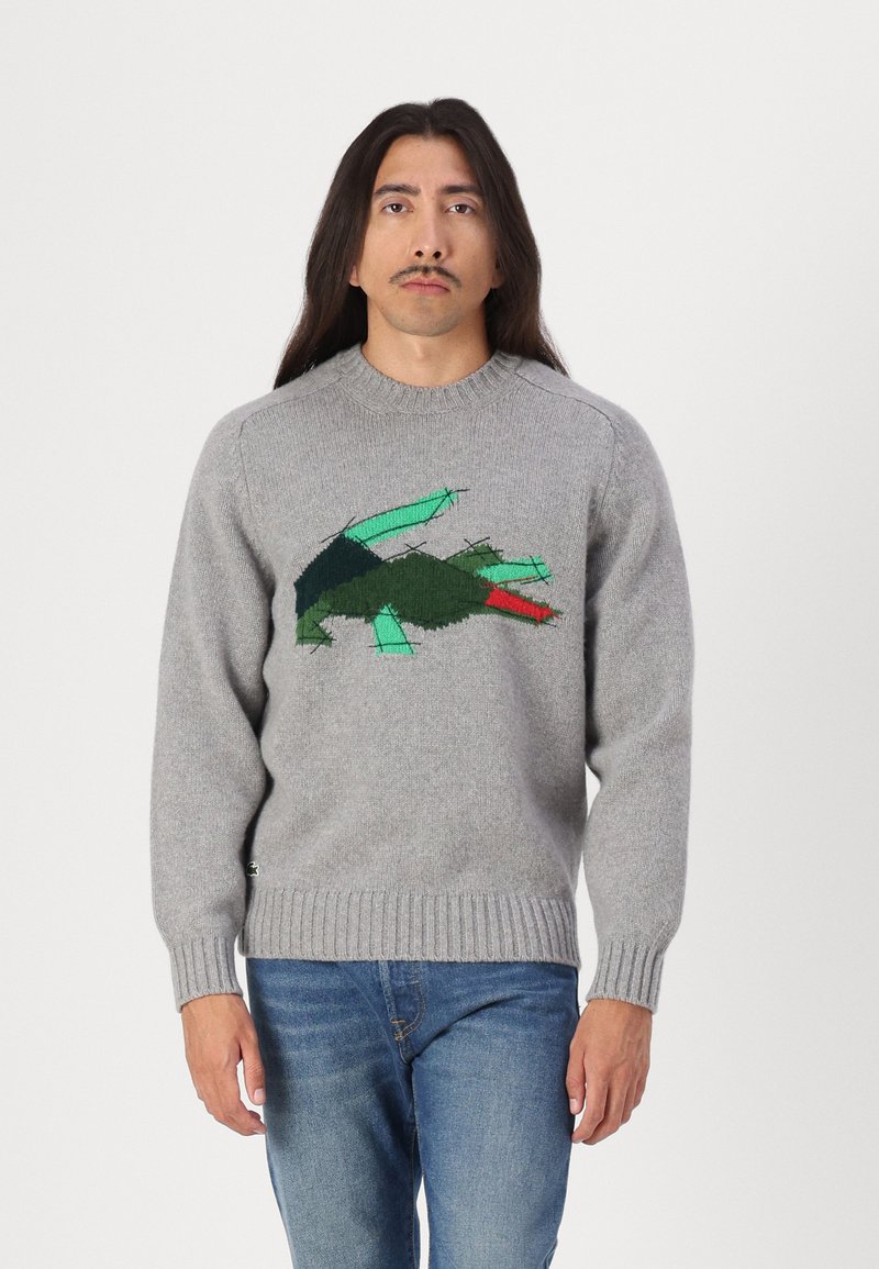 Lacoste Džemperis - silver chine