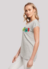 F4NT4STIC EXTENDED SHOULDER  'BIG BANG THEORY BAZINGA ELEMENTS' - Triko s potiskem - heather grey
