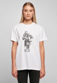 Mister Tee - DON´T WAIT ROSE - T-shirt con stampa - white Immagine in miniatura 1