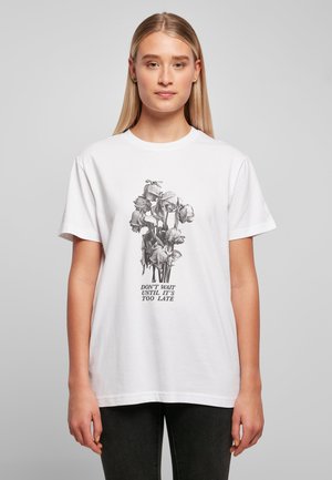 DON´T WAIT ROSE - Printtipaita - white