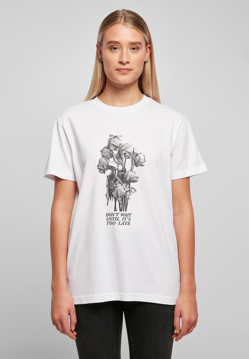 Mister Tee - DON´T WAIT ROSE - T-shirt con stampa - white, Ingrandire