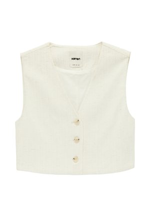Koton, BUTTONED VEST . - Waistcoat - beige