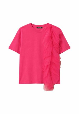 TWINSET, T-SHIRT DONNA - T-shirt con stampa - fuxia