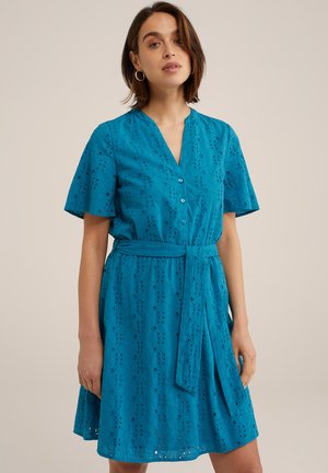 WE Fashion Vestido camisero - blue