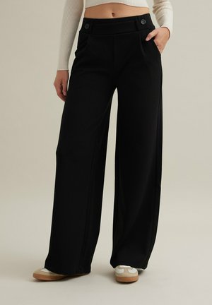 INSIDE WIDE  - Pantalones - black